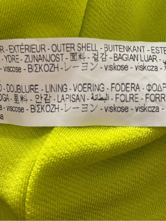 Zara Neon Lime Viral Ruched Blogger Fave Keyhole Mini Dress XS - Picture 7 of 11